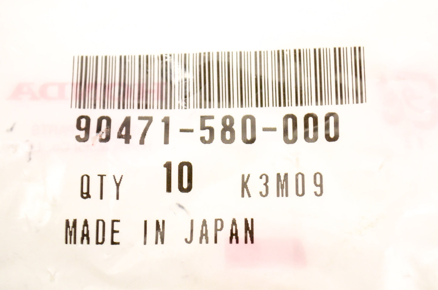 OEM Honda 90471-580-000 Gasket (8MM) NOS