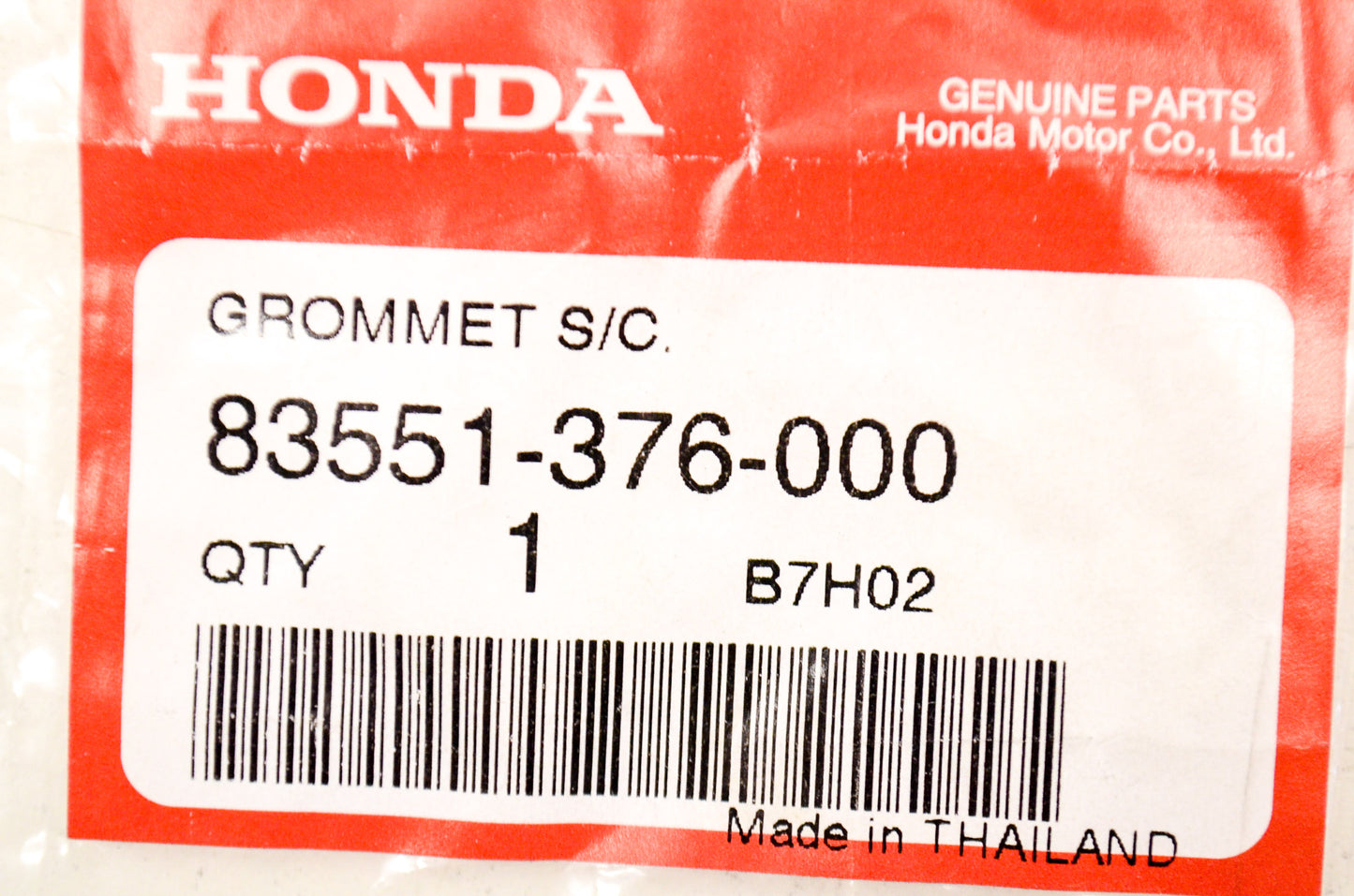 OEM Honda 83551-376-000 Side Cover Grommet NOS