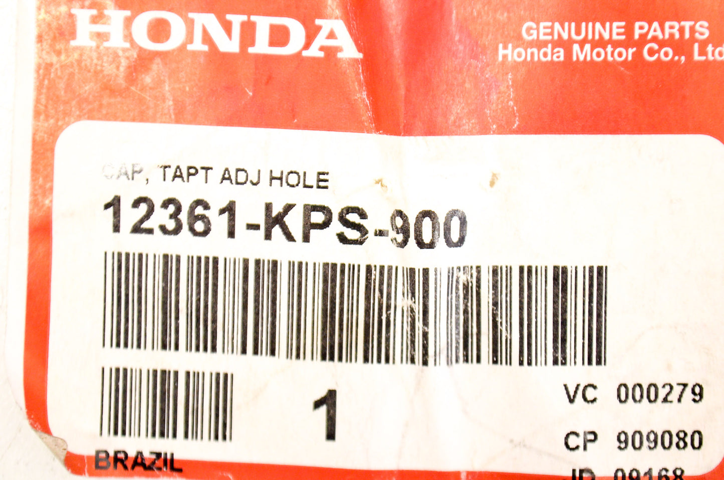 New OEM Honda Tappet Adjusting Hole Cap NOS