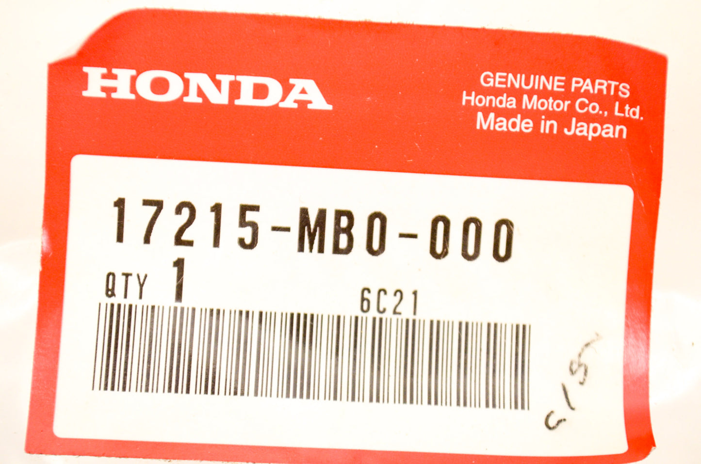 OEM Honda 17215-MB0-000 Left Air Cleaner Element NOS