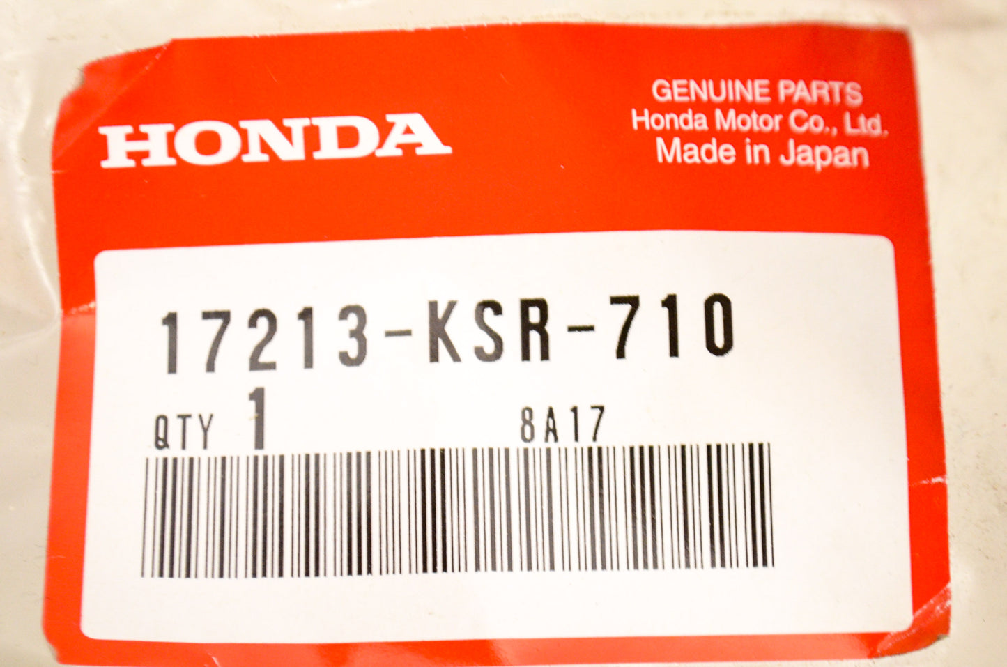 OEM Honda 17213-KSR-710 Air Cleaner Element NOS