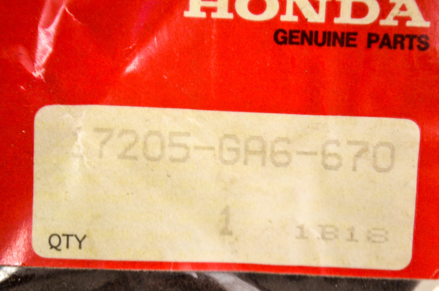 OEM Honda 17205-GA6-670 Air Cleaner Element NOS