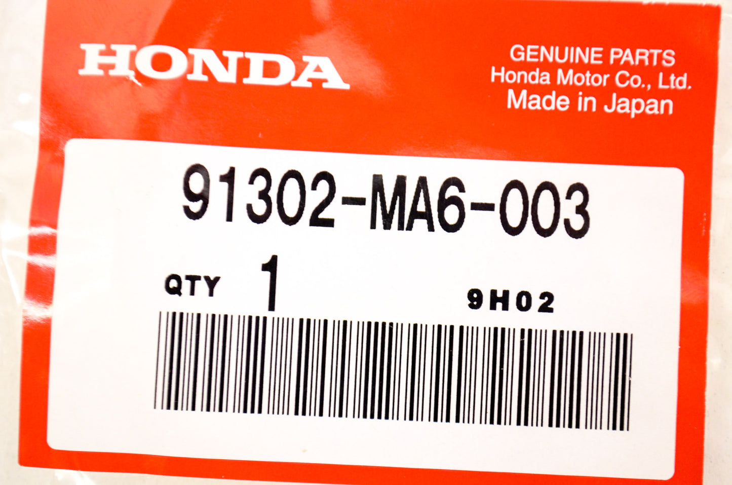 OEM Honda 91302-MA6-003 O-Ring (61X2) NOS
