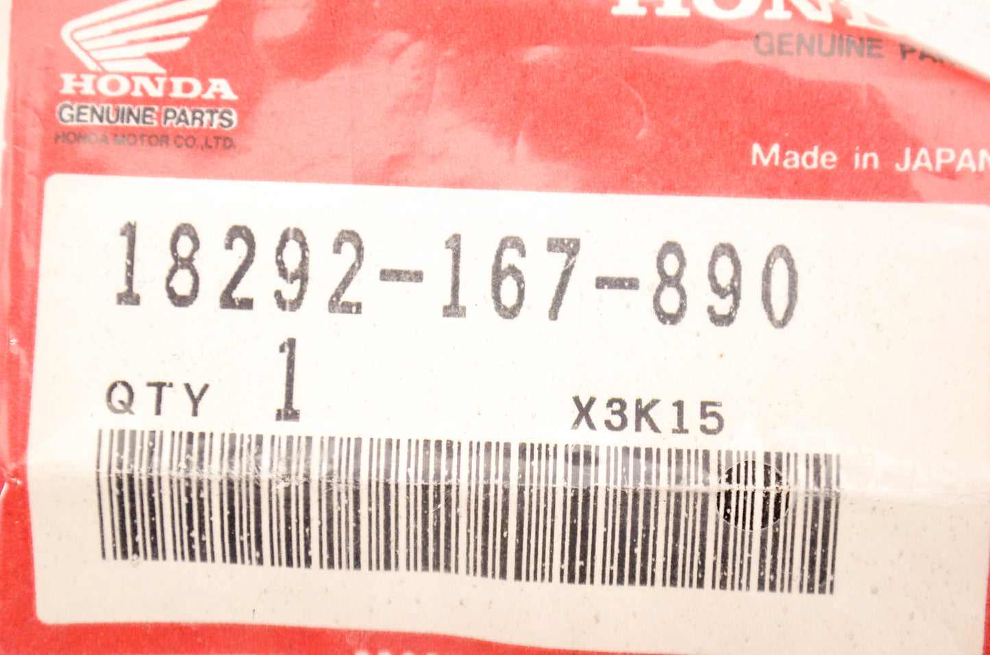 OEM Honda 18292-167-890 Protector Gasket Qty 2 NOS