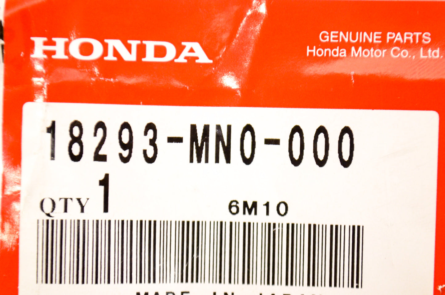 New OEM Honda 18293-MN0-000 Protector Rubber NOS