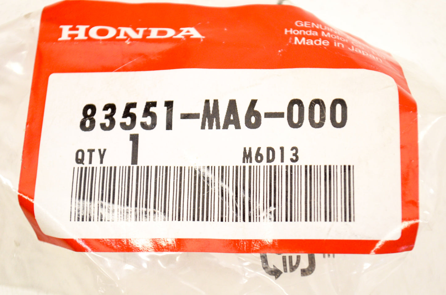 OEM Honda 83551-MA6-000 Side Cover Grommet NOS