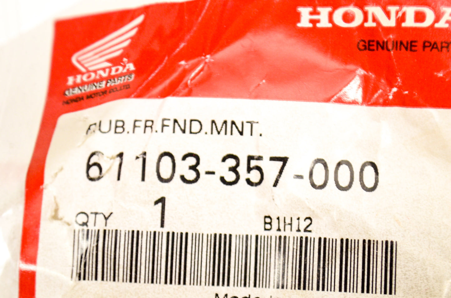 OEM Honda 61103-357-000 Front Rubber Qty 2 NOS
