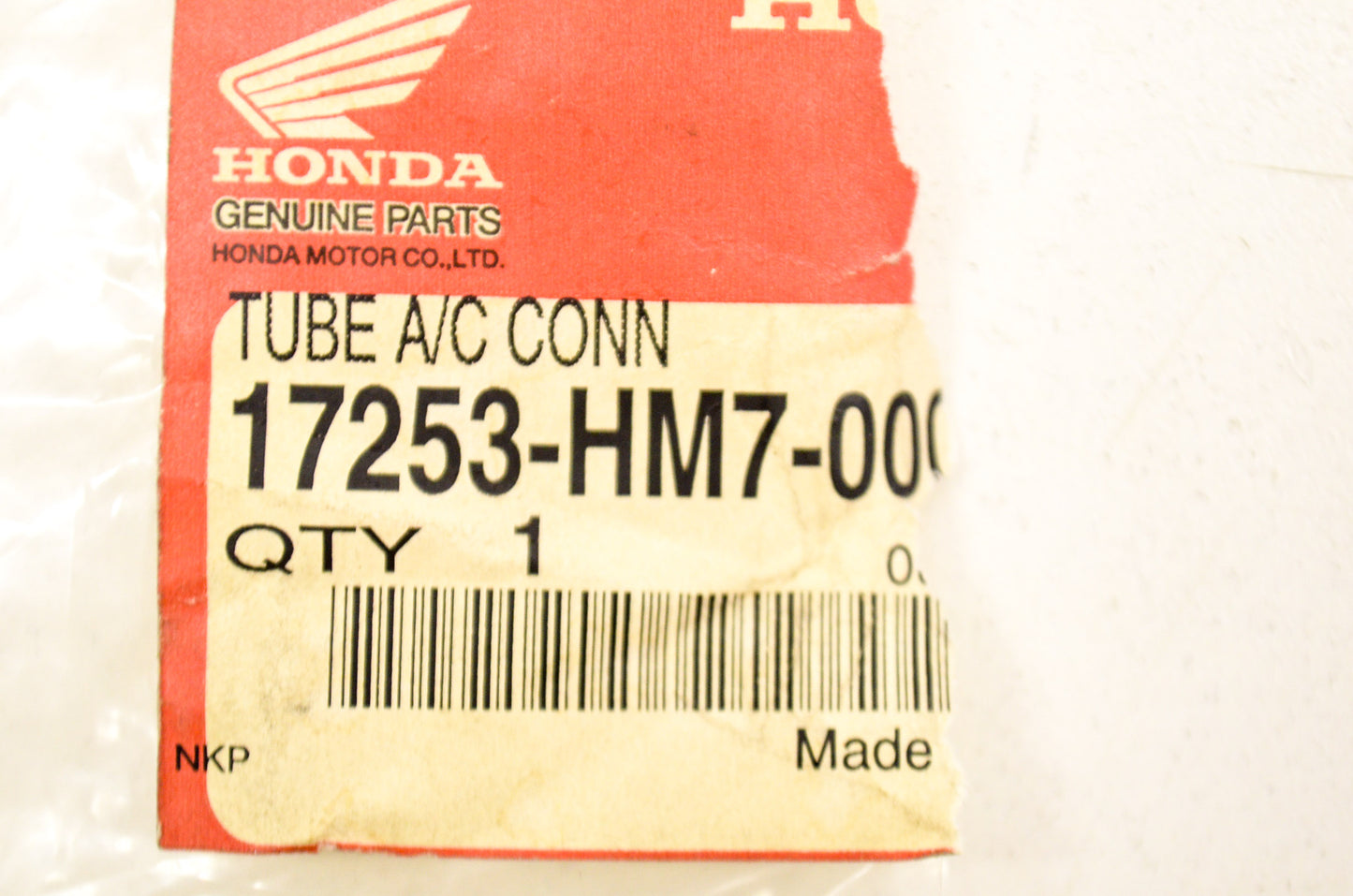 OEM Honda 17253-HM7-000 Tube NOS