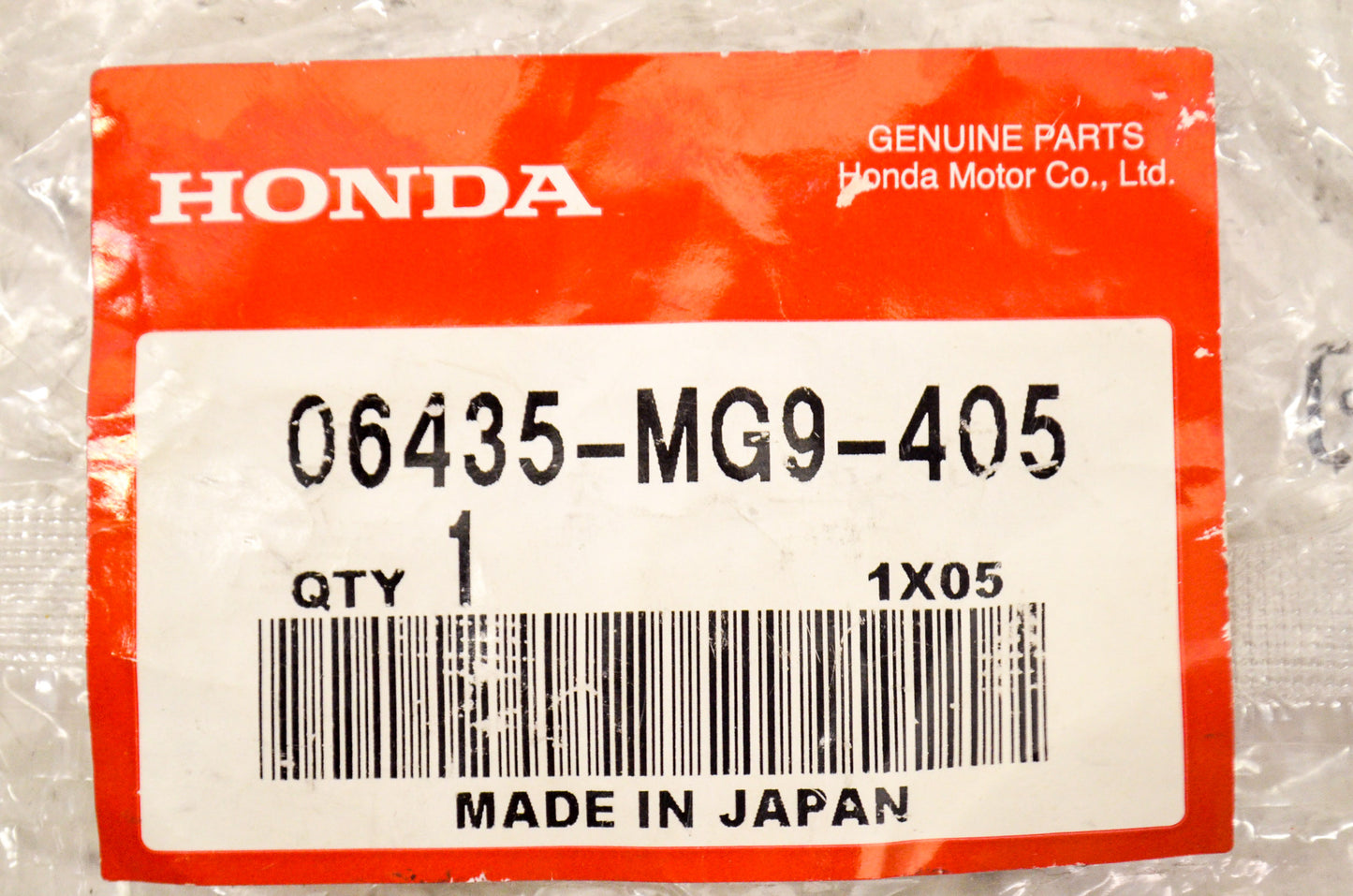 OEM Honda 06435-MG9-405 Brake Pad Set NOS
