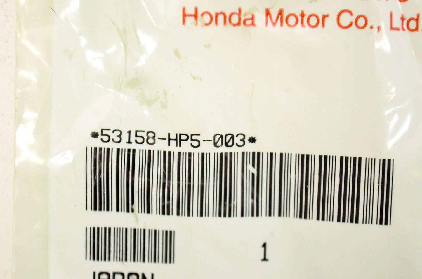 OEM Honda 53158-HP5-003 Left Tie Rod End NOS