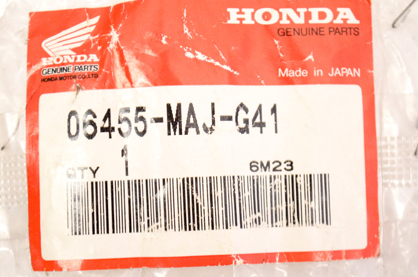 OEM Honda 06455-MAJ-G41 Front Pad Set NOS