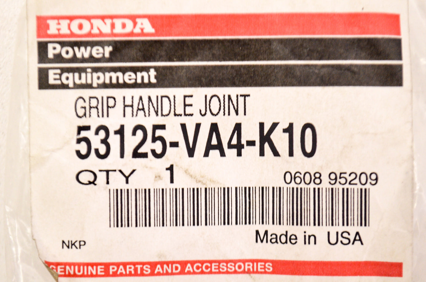 OEM Honda 53125-VA4-K10 Handle Joint Grip NOS