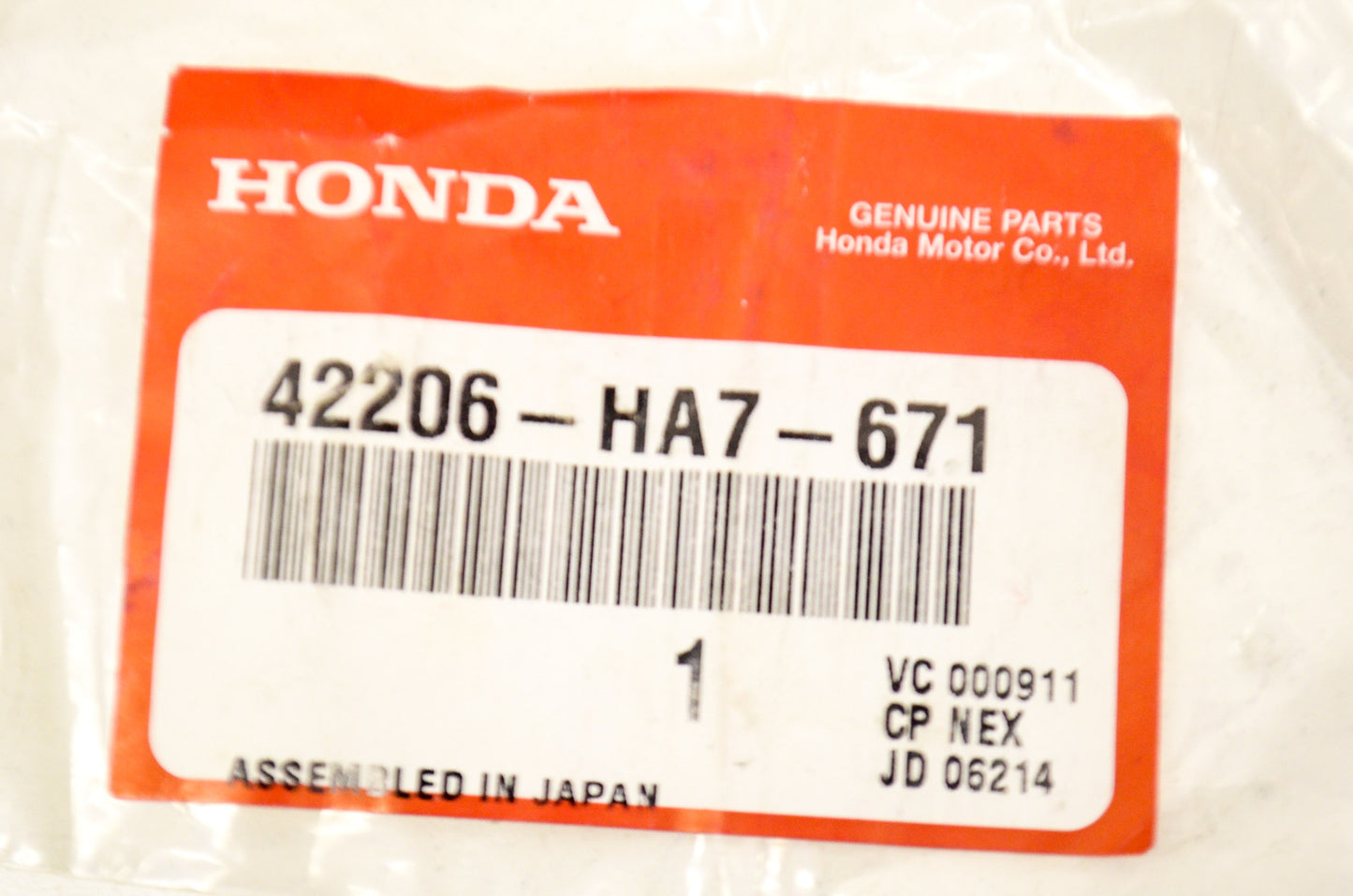 OEM Honda 42206-HA7-671 Snap Ring NOS