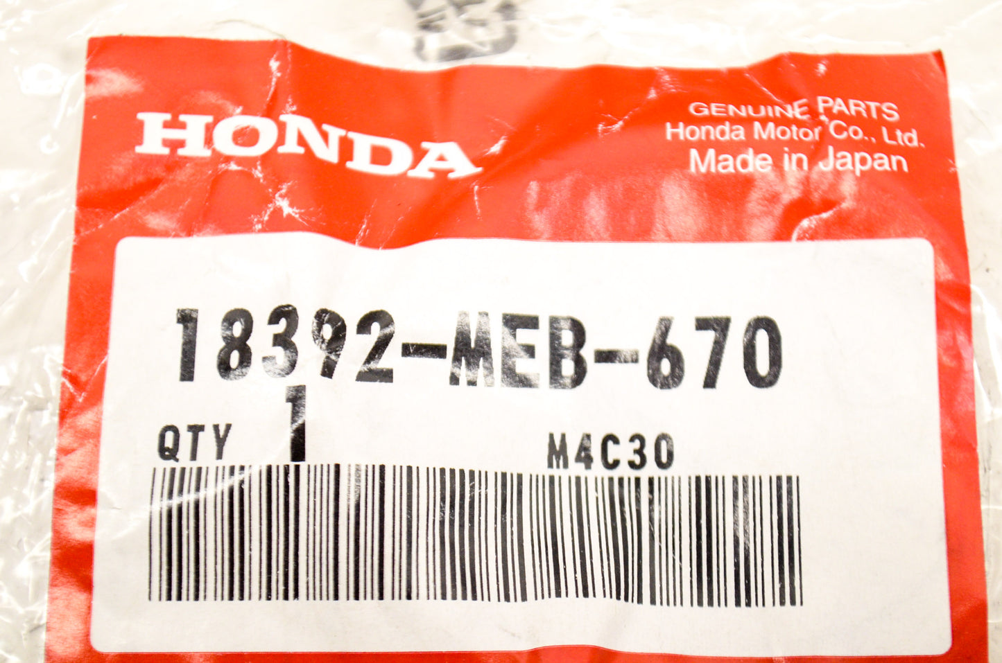 OEM Honda 18392-MEB-670 Muffler Gasket NOS