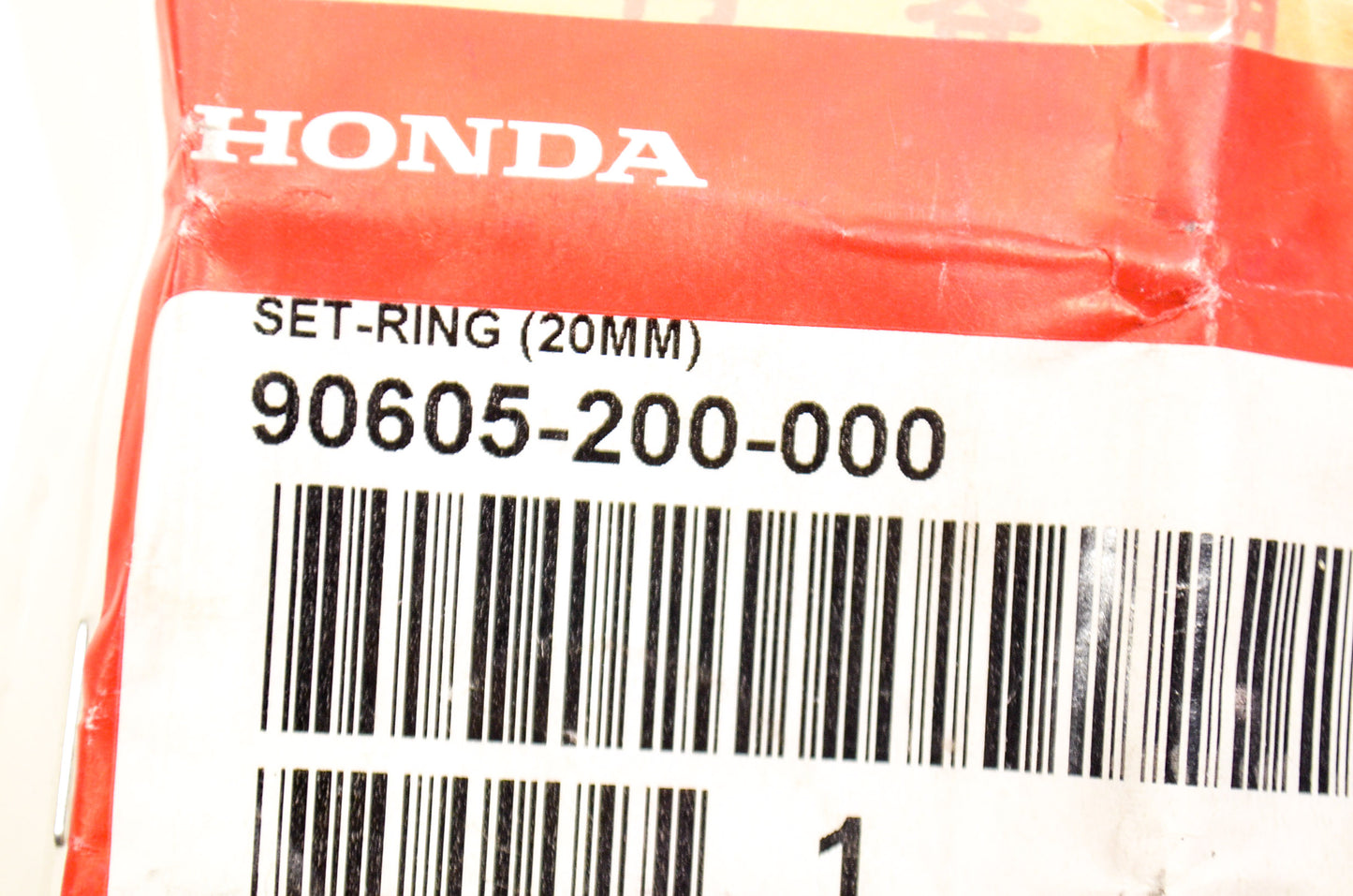 OEM Honda 90605-200-000 Ring Set 20mm Qty 2 NOS