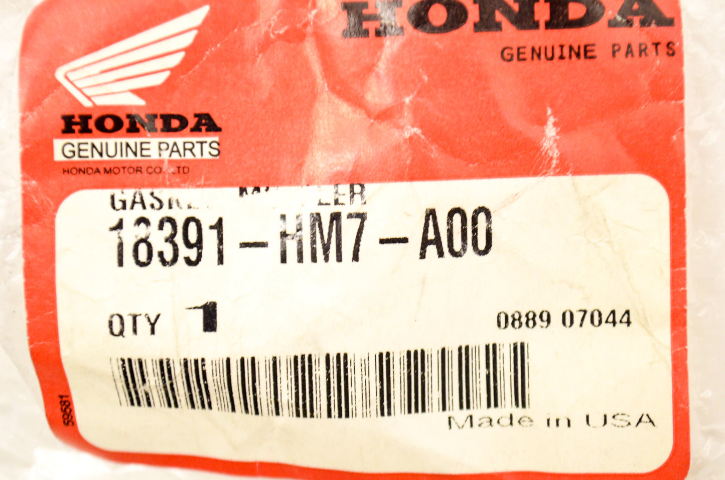 OEM Honda 18391-HM7-A00 Muffler Gasket NOS