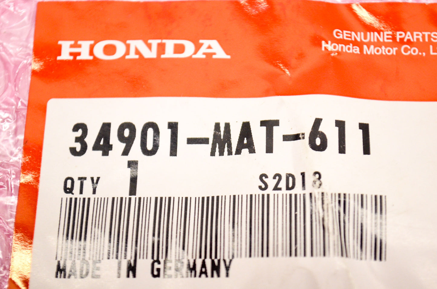 OEM Honda 34901-MAT-611 Bulb (12V 55W) (H7) NOS
