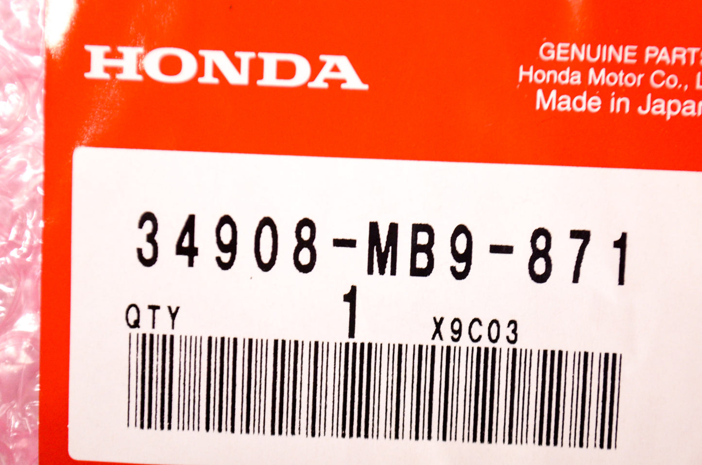 OEM Honda 34908-MB9-871 Bulb (T10) NOS