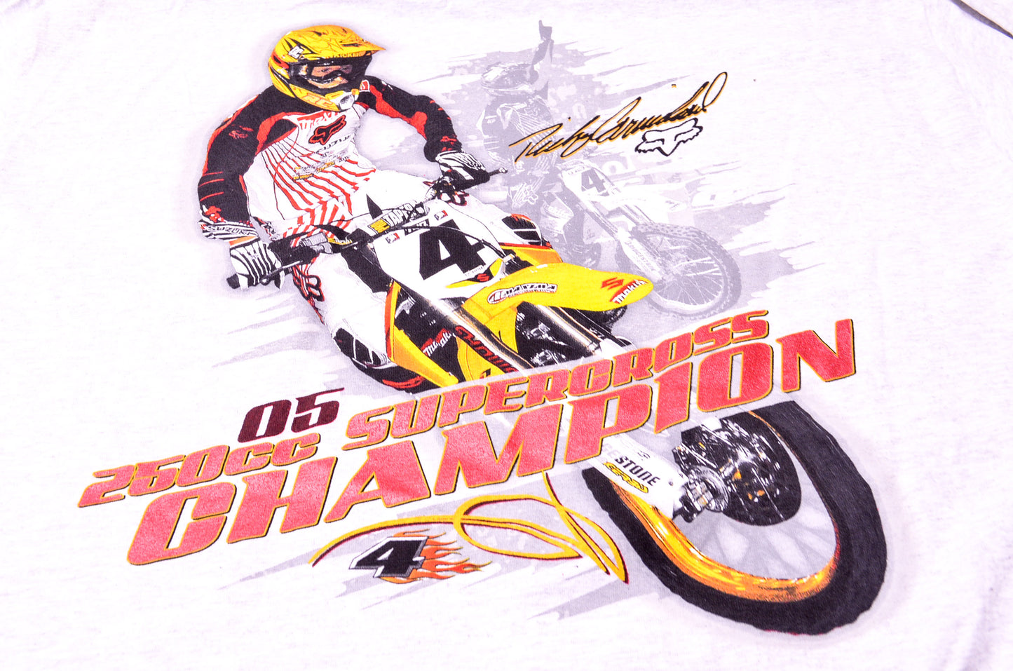 05 250CC Supercross Champion Ricky Carmichael XL T-Shirt NOS