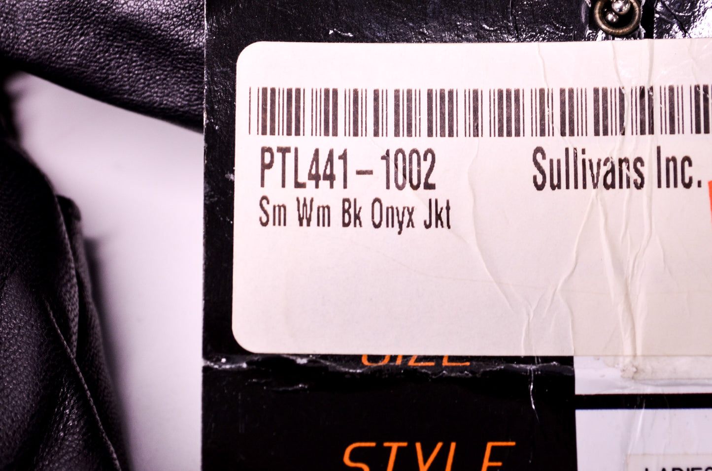 Ladies Genuine Leather Black Onyx Size Small Jacket NOS
