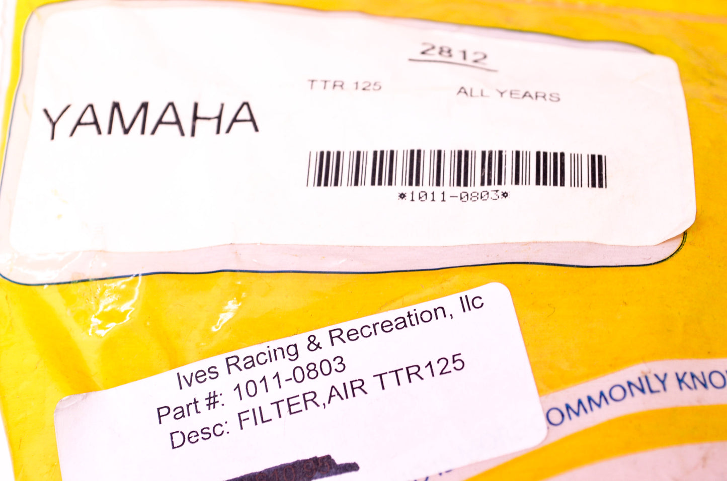 Yamaha Pre-Oiled Air Filter TTR 125 NOS