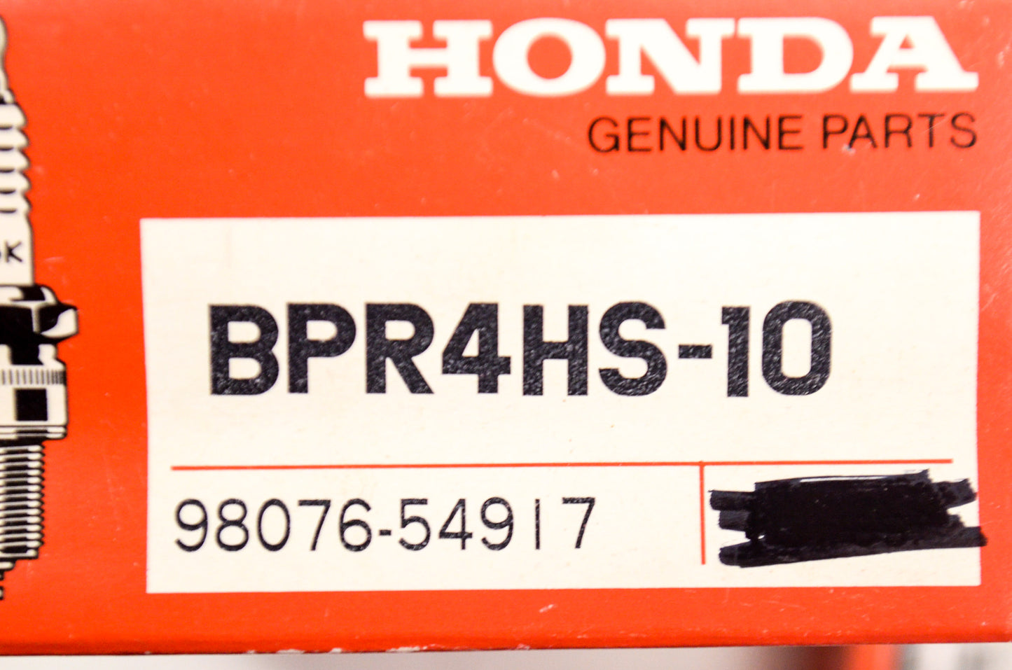 OEM Honda 98076-54917 Spark Plug (BPR4HS-10) Qty 2 NOS