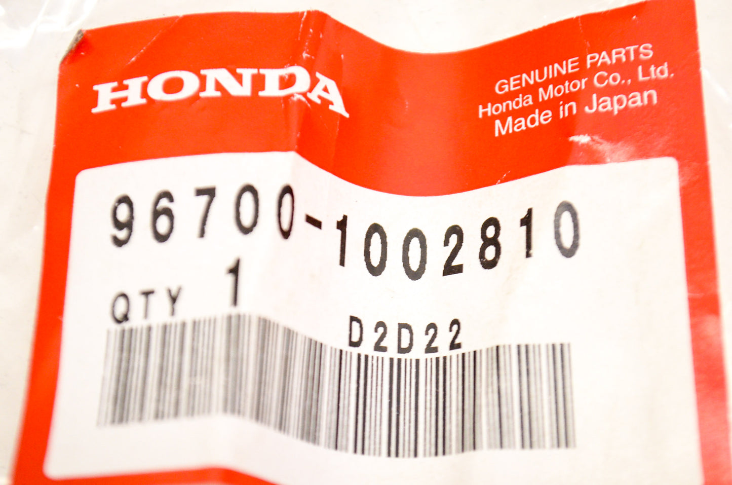 OEM Honda 96700-1002810 10x28 Socket Bolt