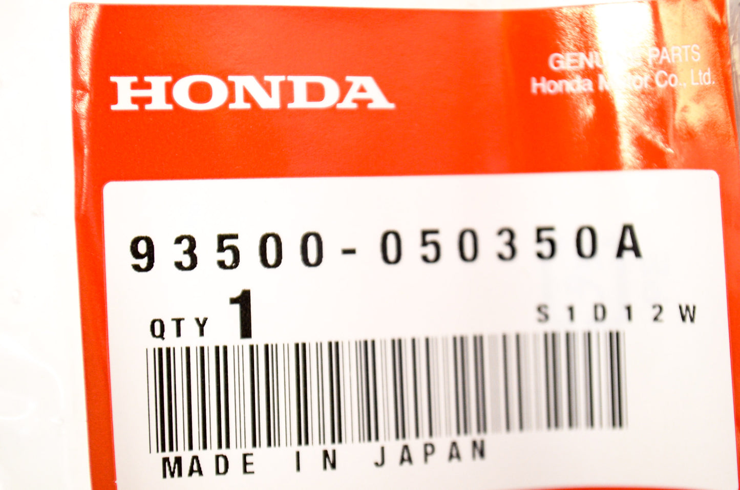 OEM Honda 93500-05035 Pan Screw 5x35 NOS