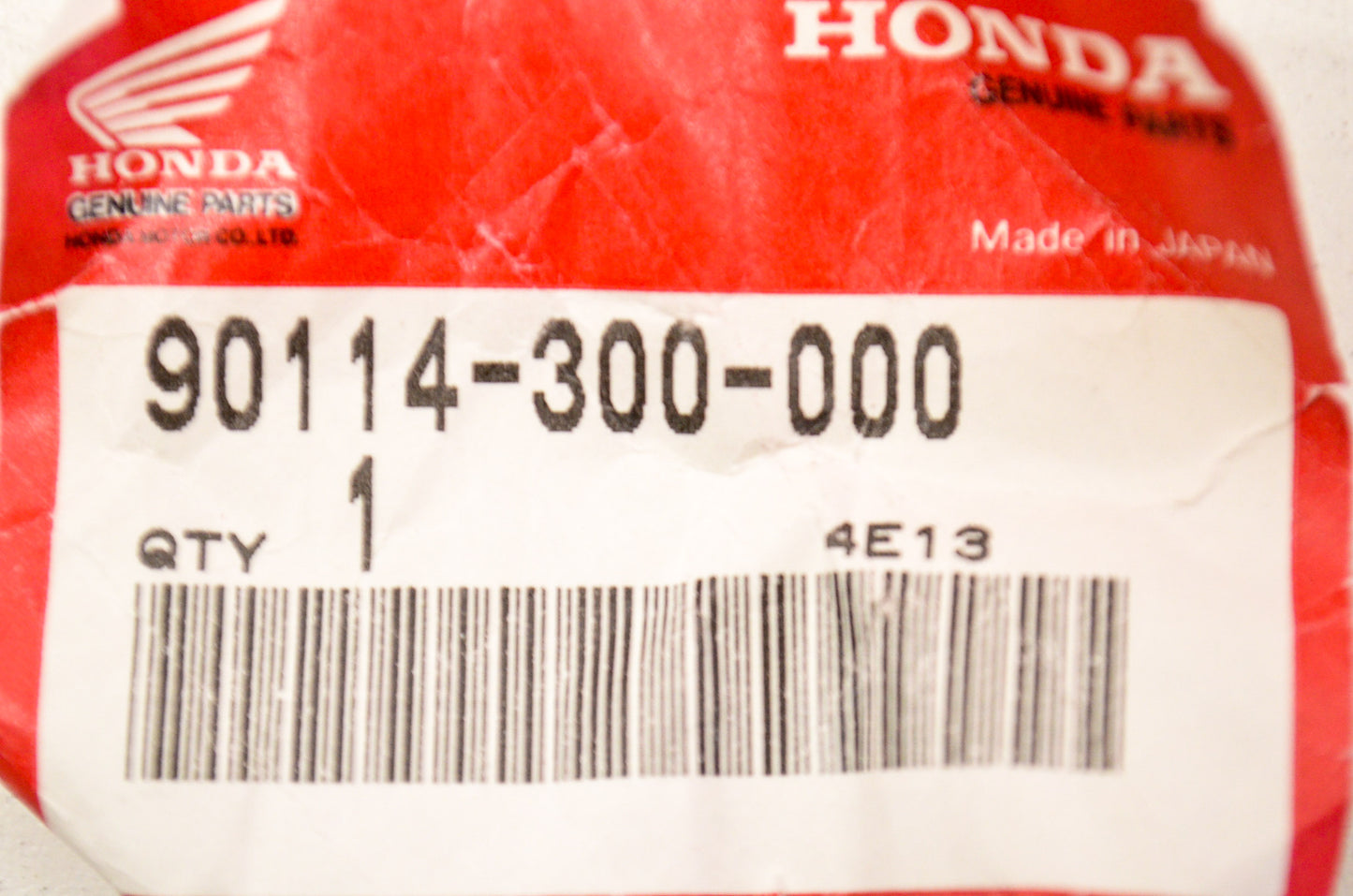 OEM Honda 90114-300-000 Bolt NOS