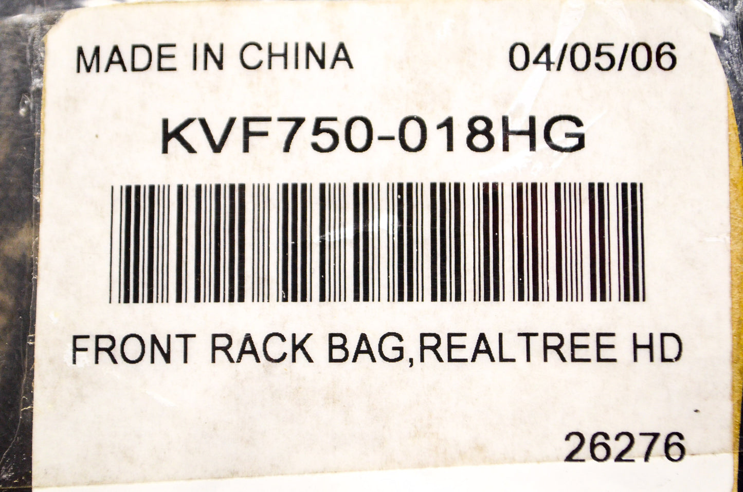 OEM Kawasaki KVF750-018HG Front Rack Storage Bag Camo NOS