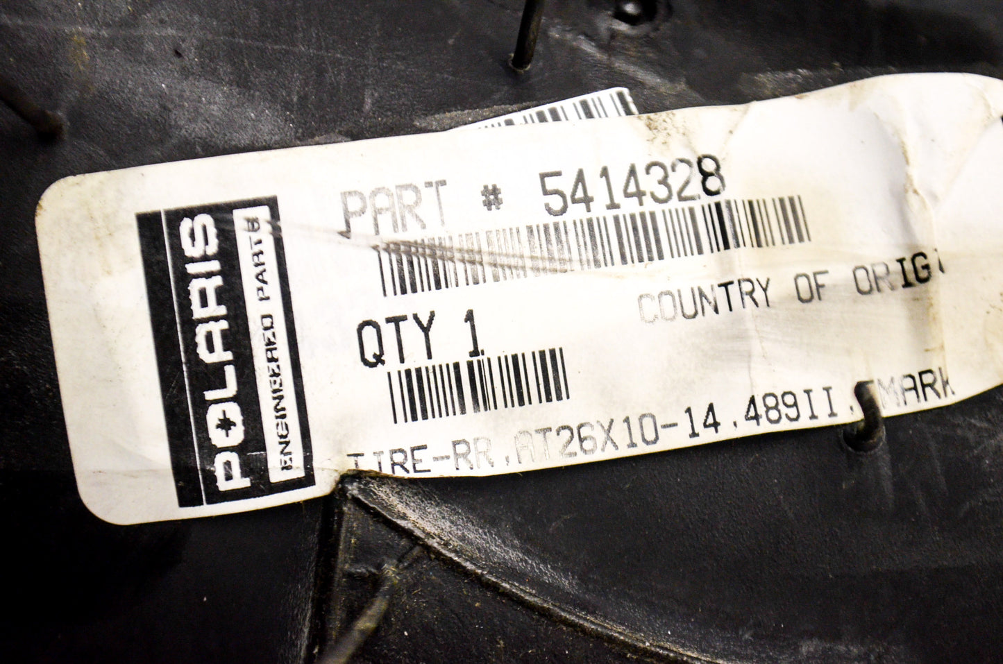 Rear Tire AT26X10-14, 489II, EMA NOS