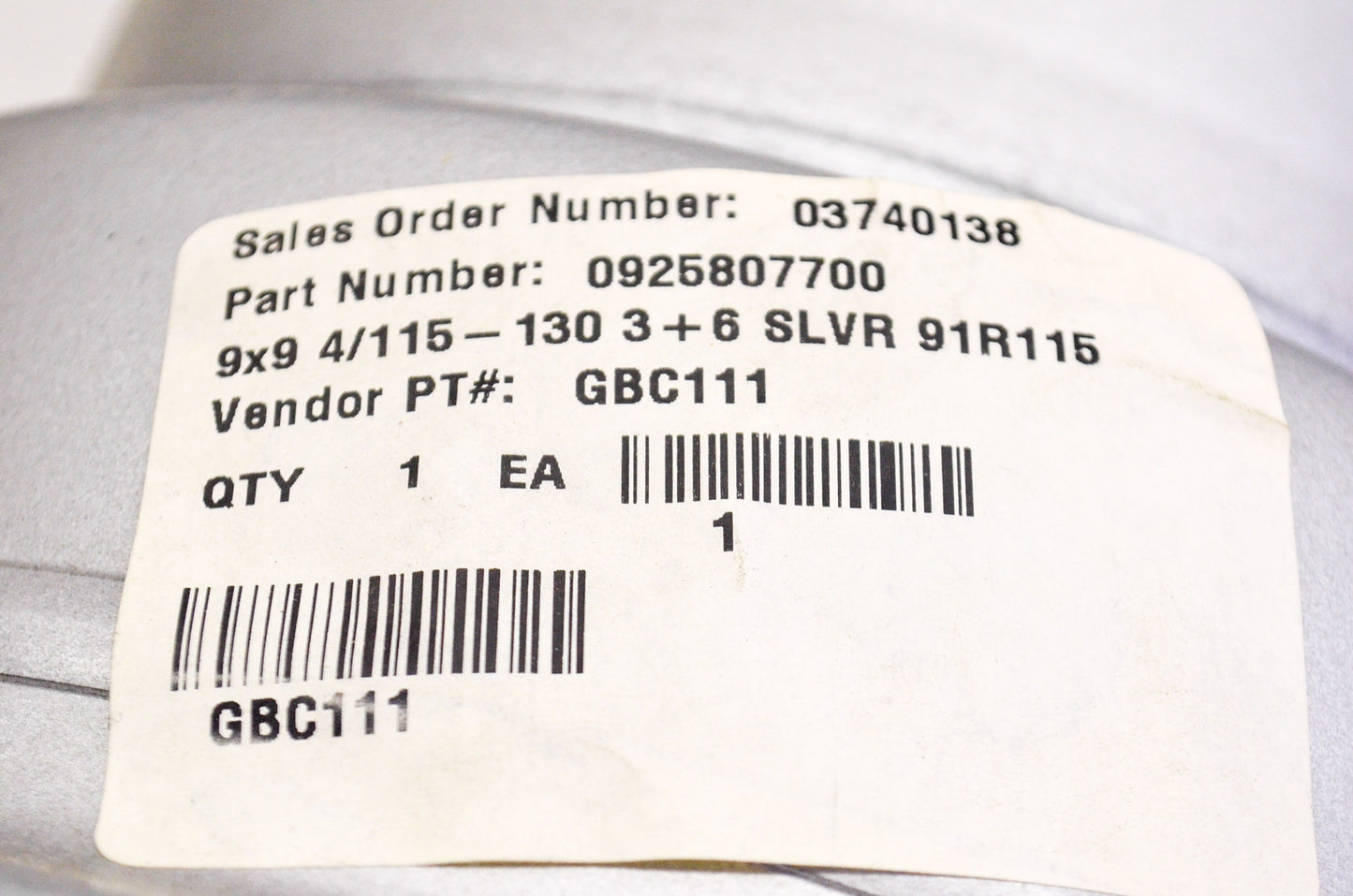 New ITP Wheel 9x9 4/115-130 3+6 Silver Qty 2 NOS