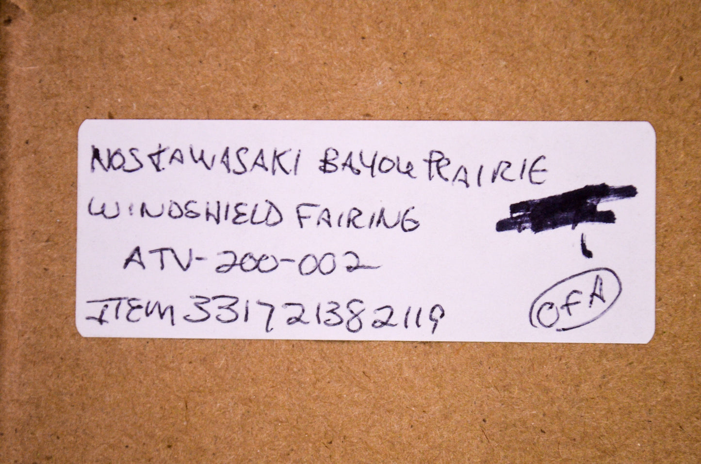 ATV Windshield Fairing Kit NOS