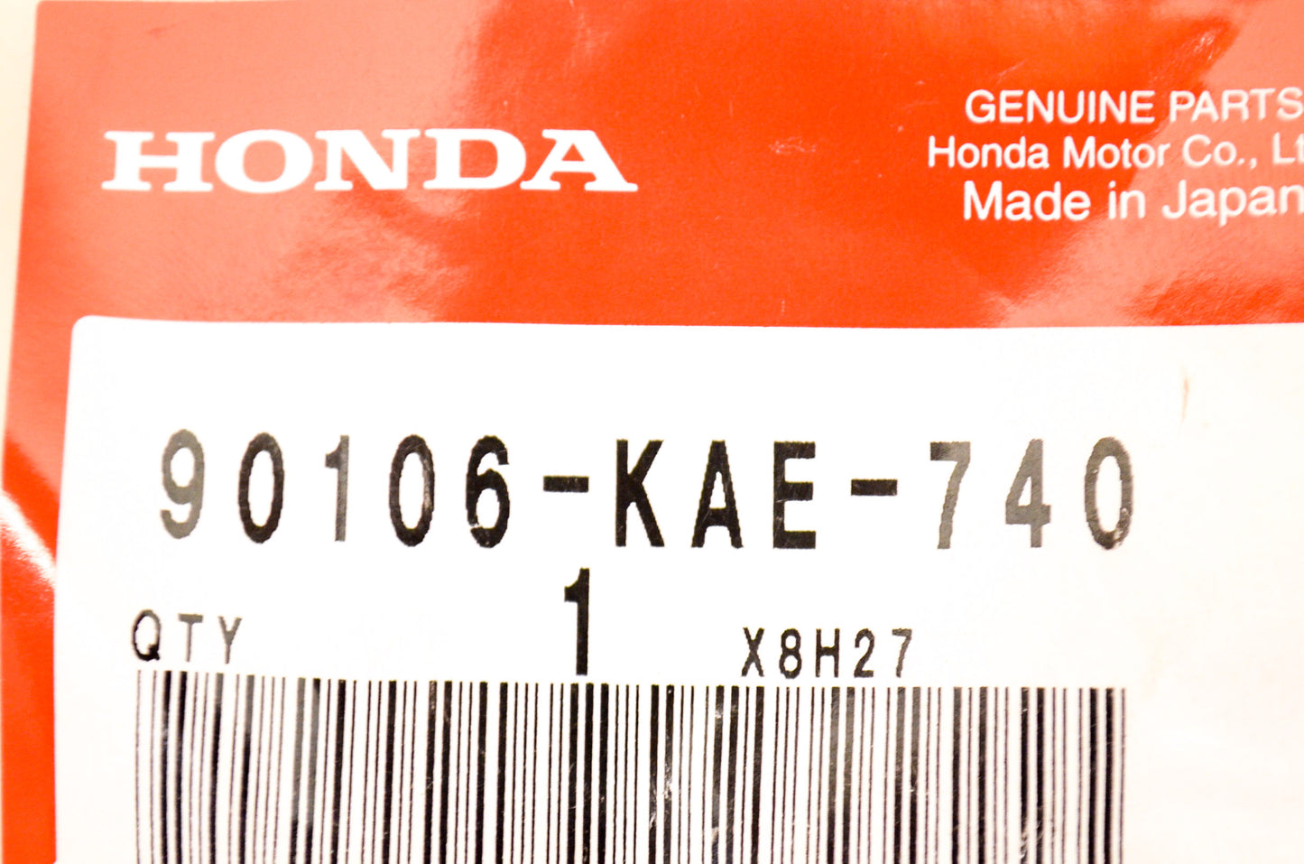 OEM Honda 90106-KAE-740 Special Bolt (8mm) NOS