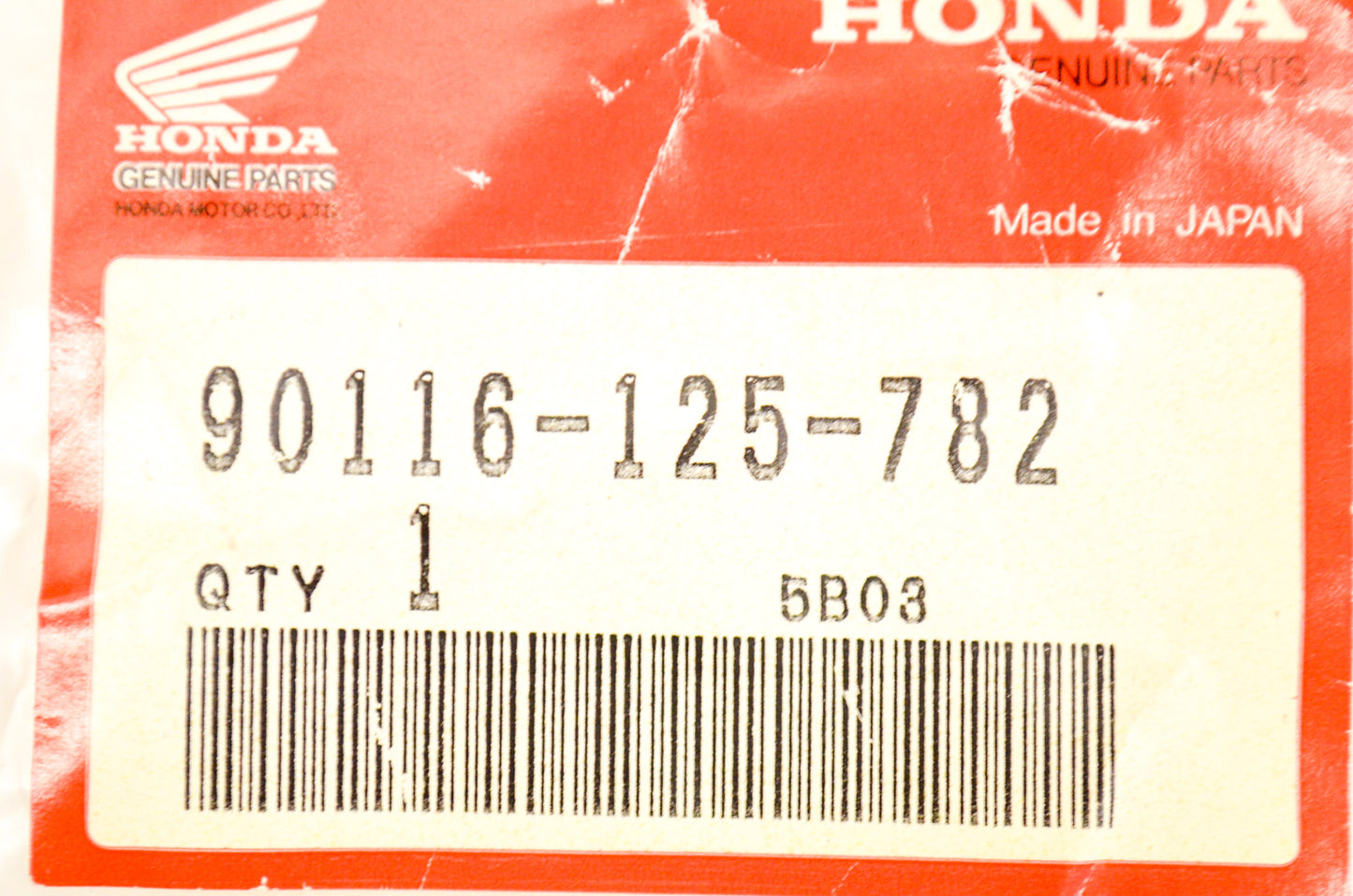 OEM Honda 90116-125-782 Socket Bolt (8MM) NOS