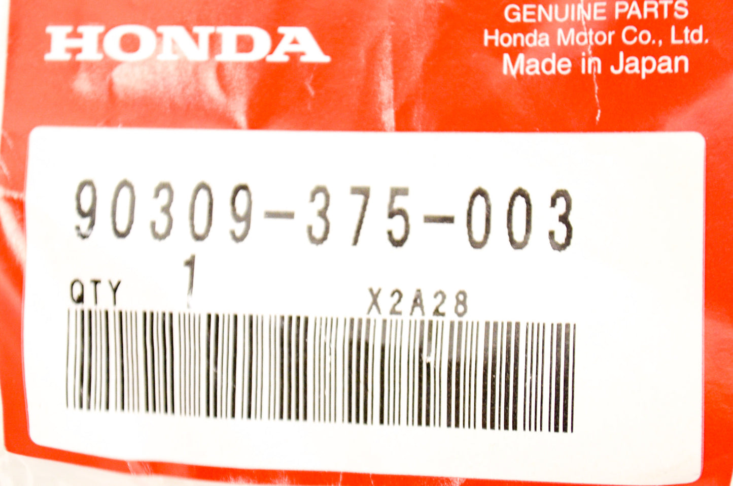OEM Honda 90309-375-003 Flange Nut 12mm NOS