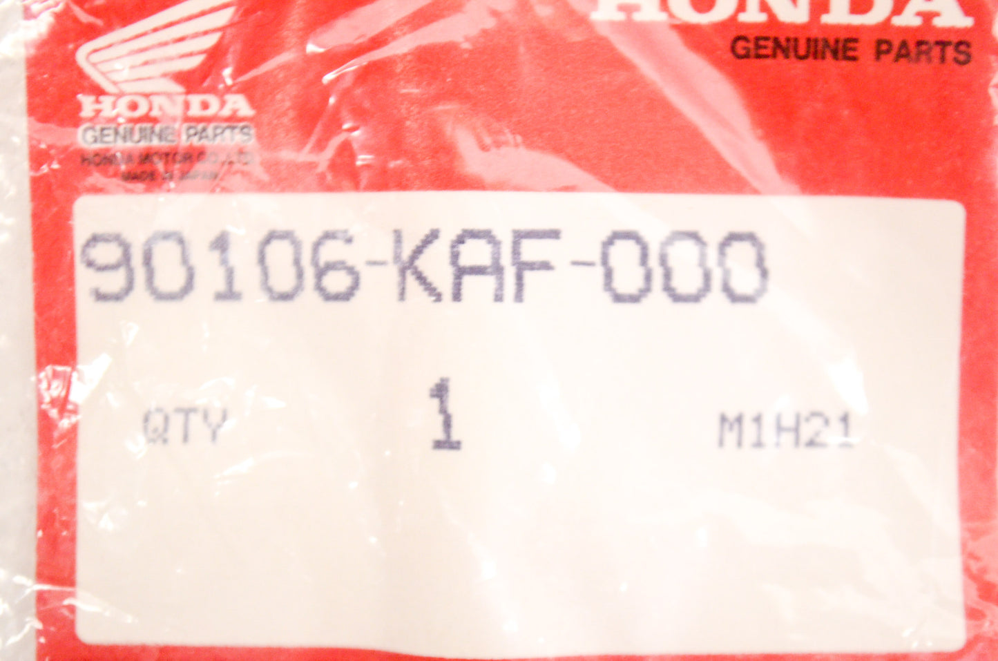 OEM Honda 90106-KAF-000 Special Bolt (6mm) NOS
