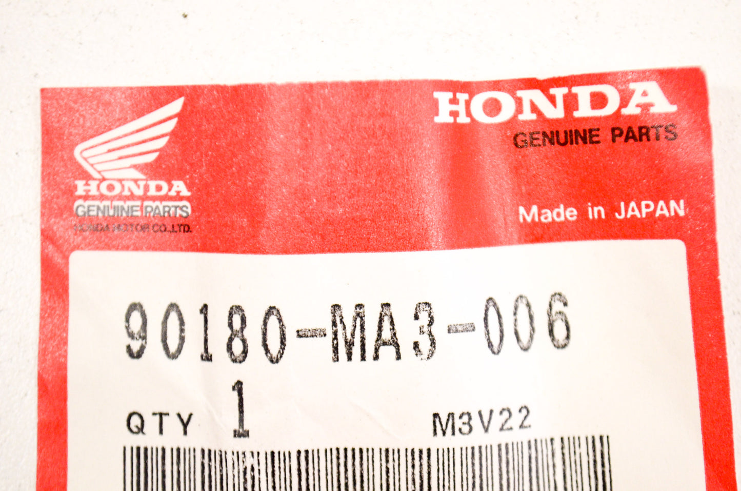 OEM Honda 90180-MA3-006 Flange Bolt (8X49) NOS