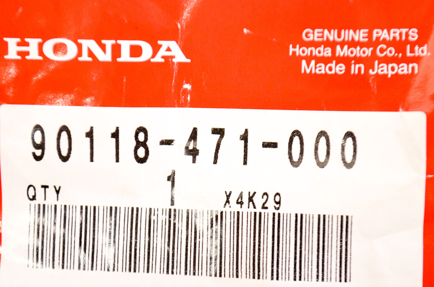 OEM Honda 90118-471-000 Flange Bolt (8X37) NOS