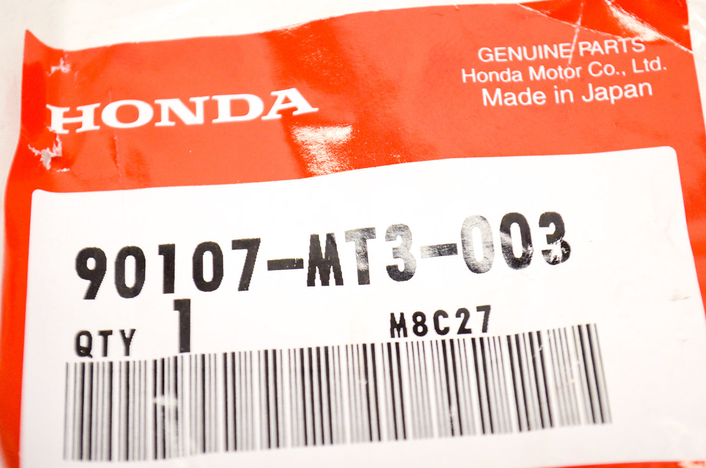 OEM Honda 90107-MT3-003 Flange Bolt (8X32) NOS