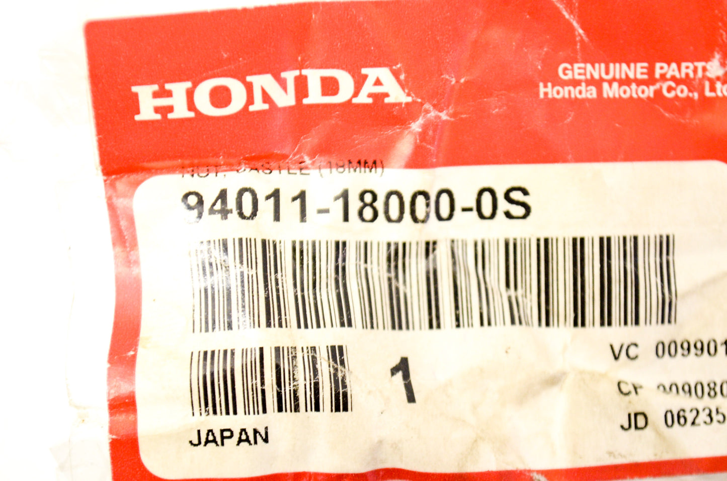 OEM Honda 94011-18000-0S Castle Nut (18MM) NOS