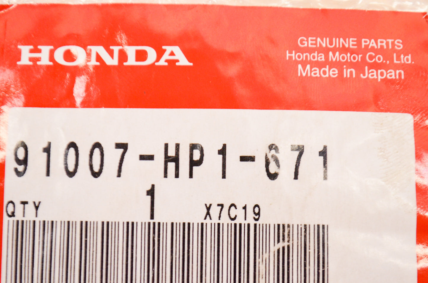 OEM Honda 91007-HP1-671 Bearing 22x29x10 NOS