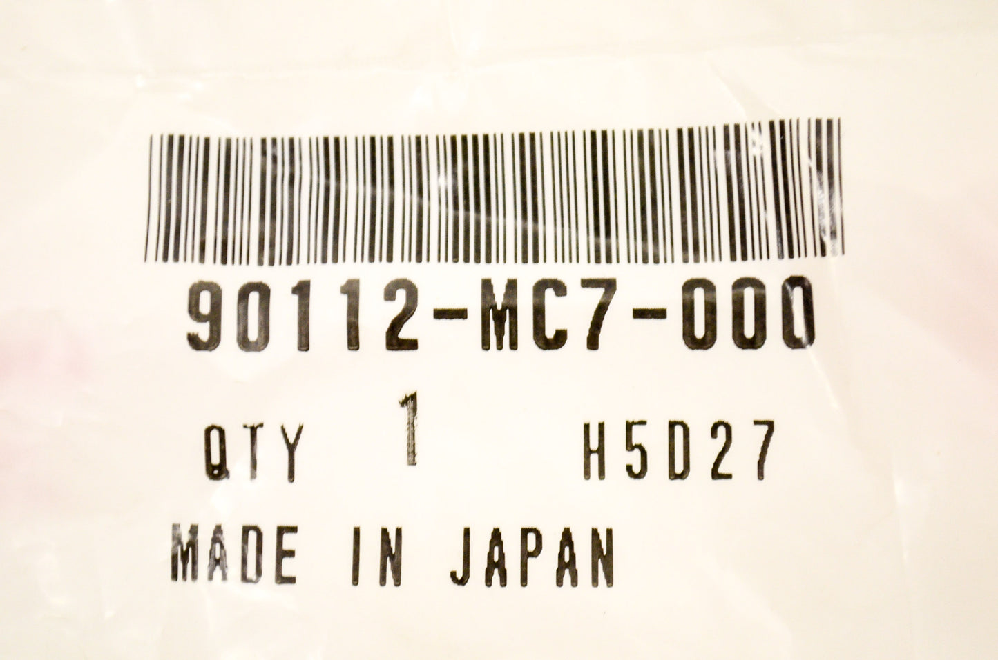 OEM Honda 90112-MC7-000 Screw NOS
