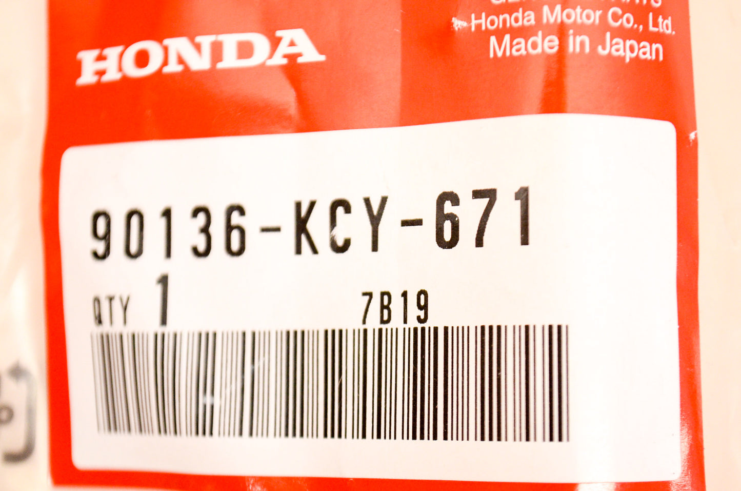 OEM Honda 90136-KCY-671 Stud Bolt (6X25) NOS