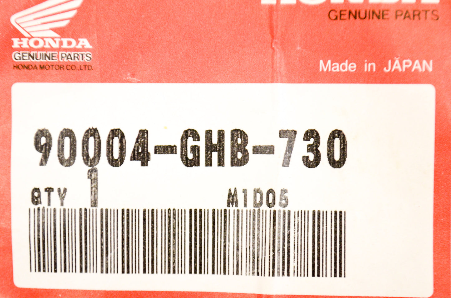 OEM Honda 90004-GHB-730 Flange Bolt (6X50) NOS
