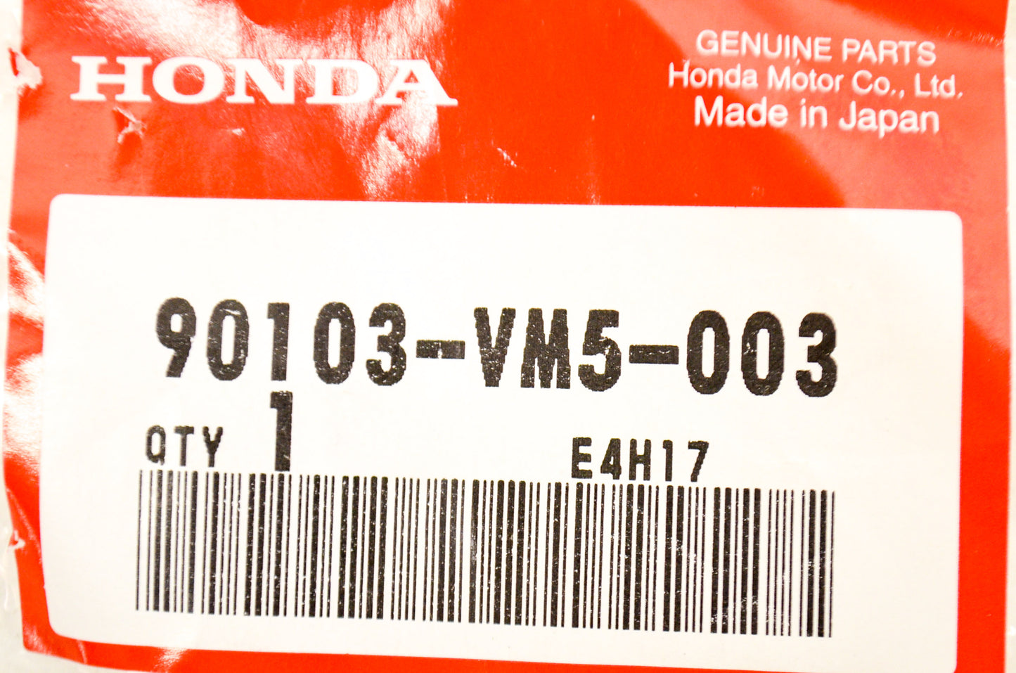 OEM Honda 90103-VM5-003 Wheel Bolt NOS