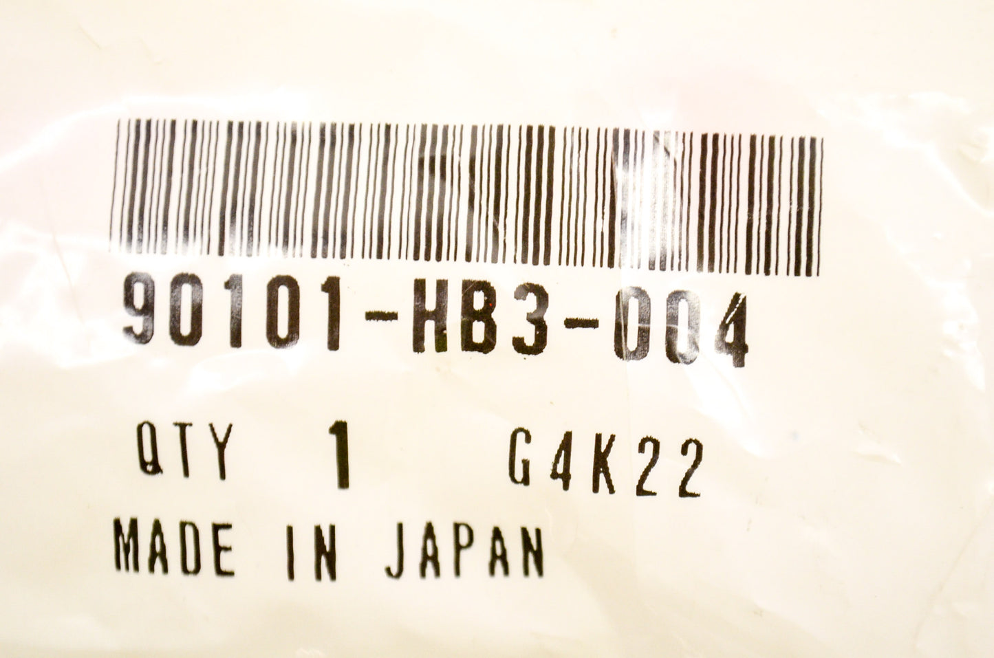 New OEM Honda 90101-HB3-004 Splash Guard Screw NOS