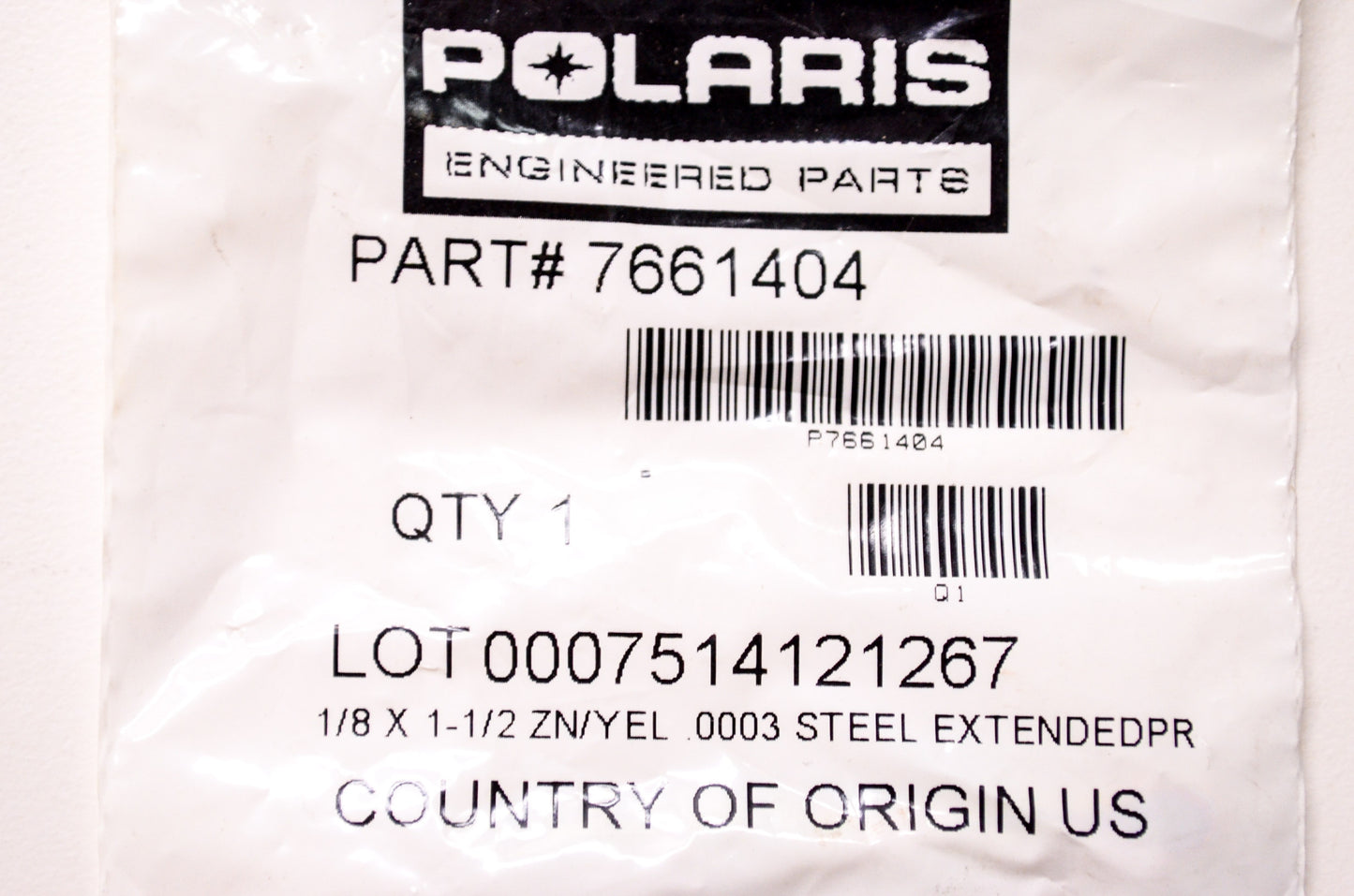 New OEM Polaris 7661404 Cotter Pin QTY 2 NOS