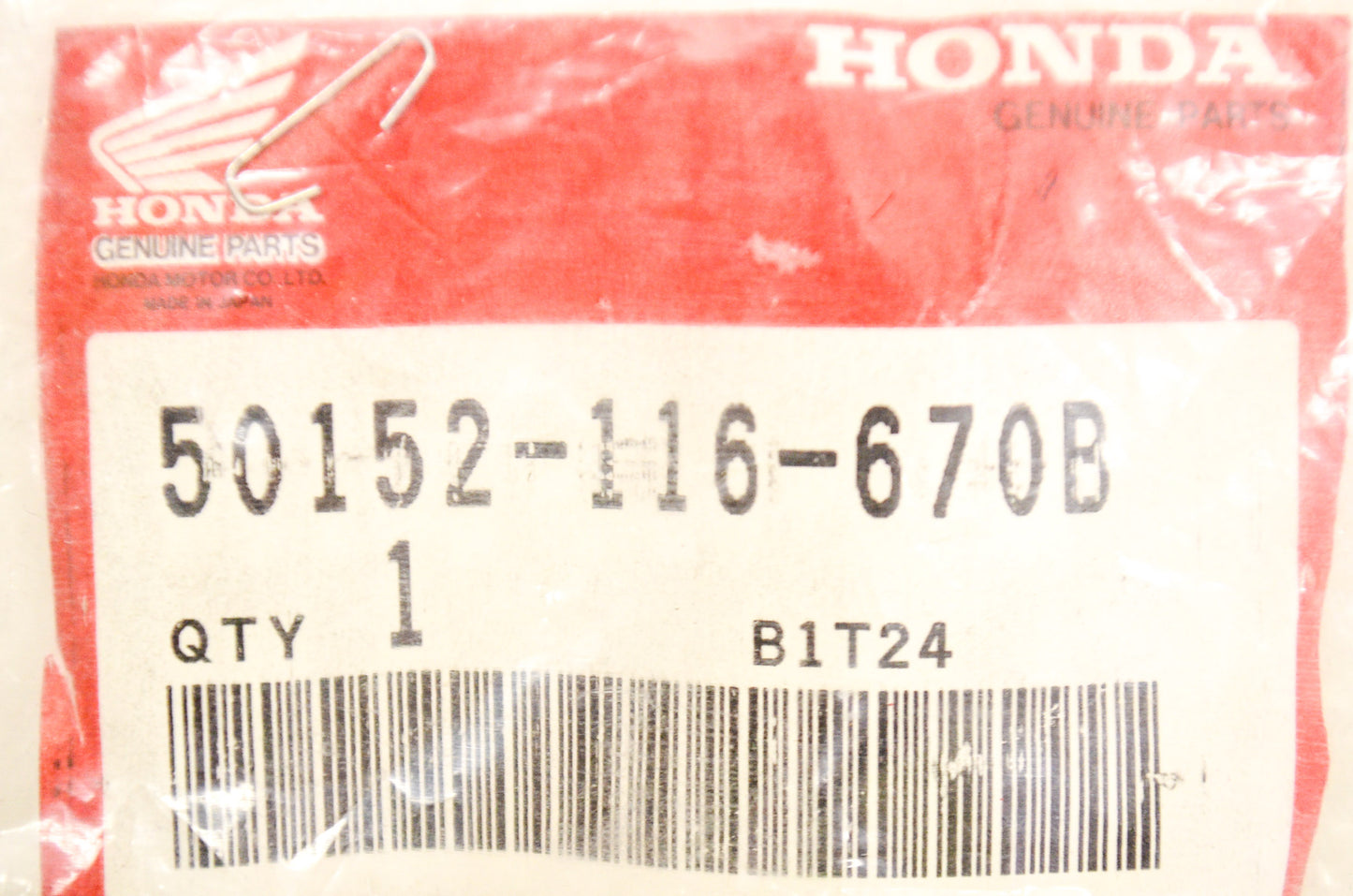 OEM Honda 50152-116-670B Right Stay B NH1 NOS