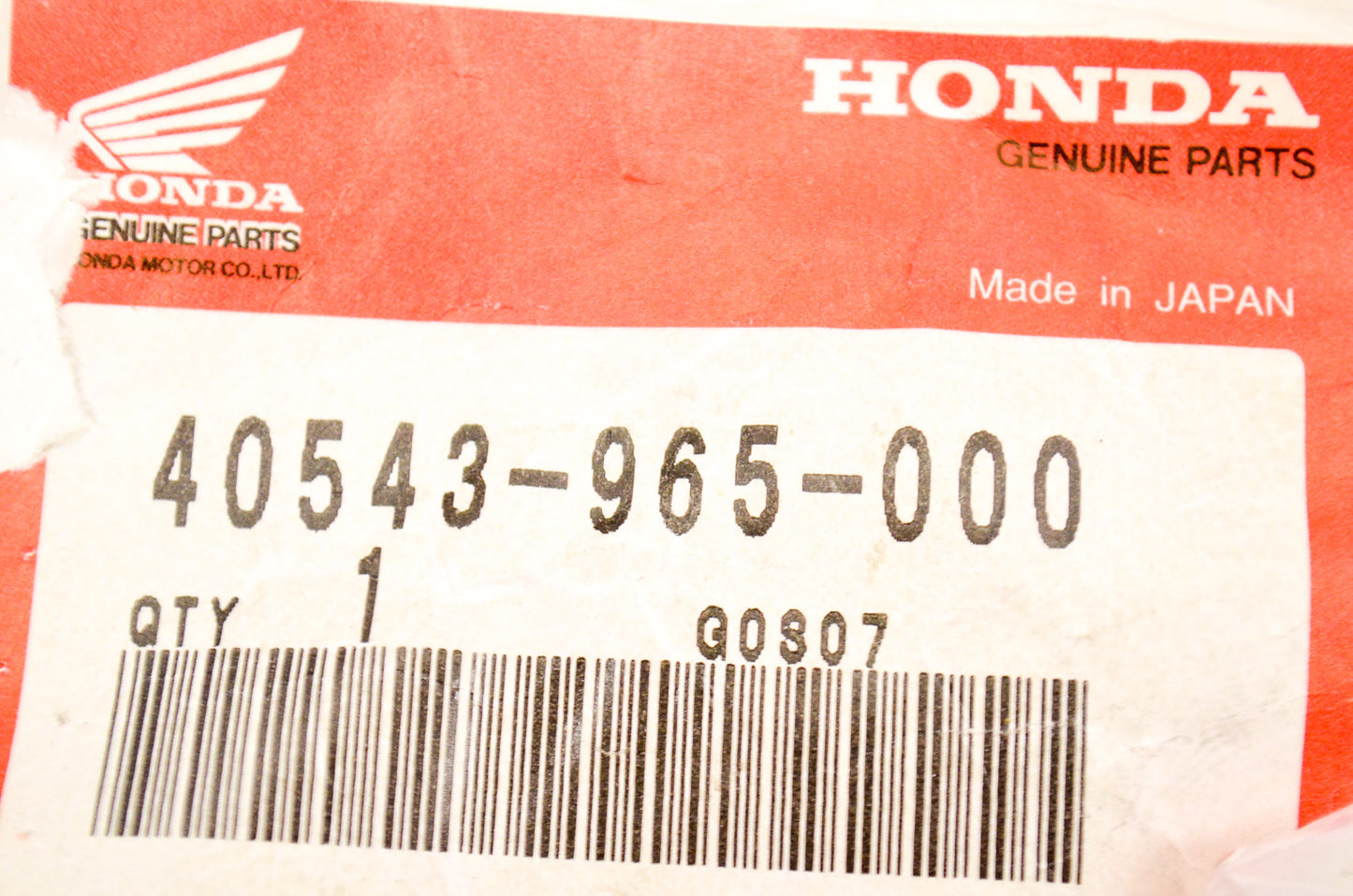 OEM Honda 40543-965-000 Chain Adjuster NOS